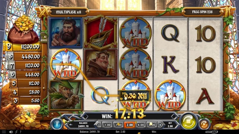 Sherwood Gold slot screen 8