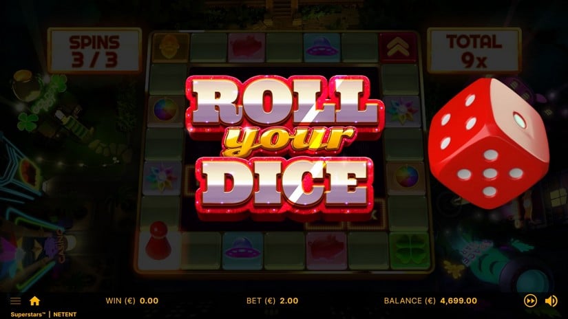 Superstars slot screen 5