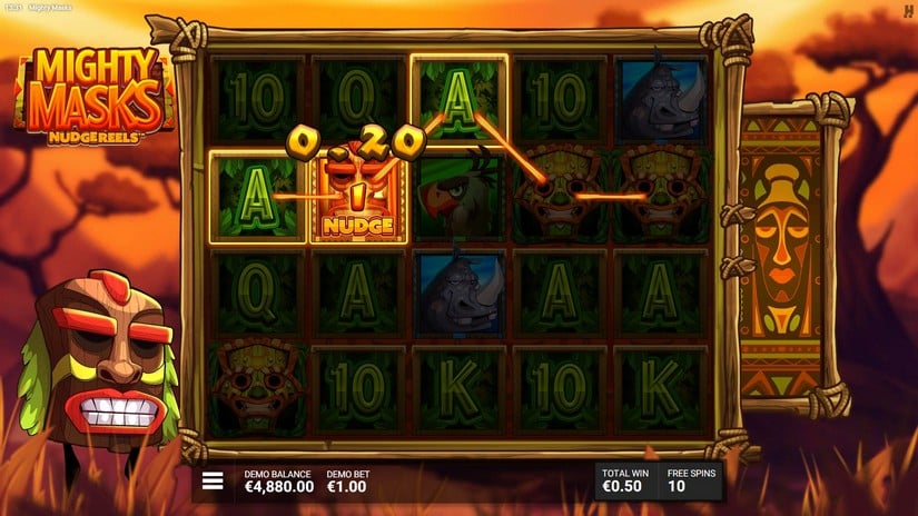 Mighty Masks slot screen 3