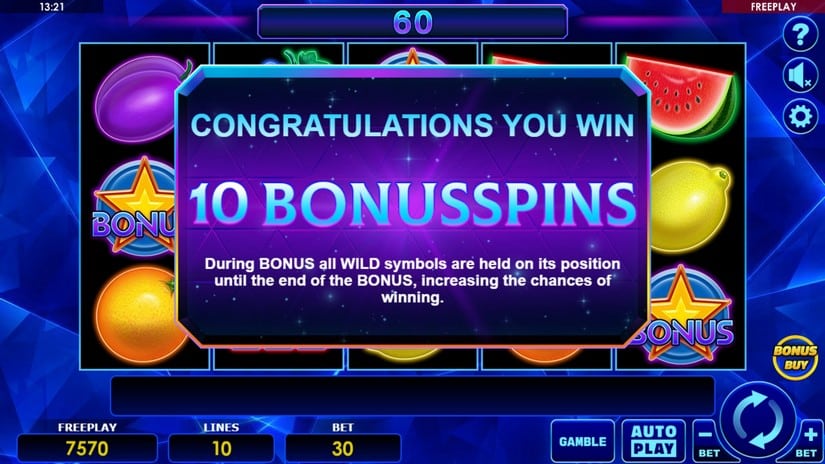 Diamond Staxx slot screen 3