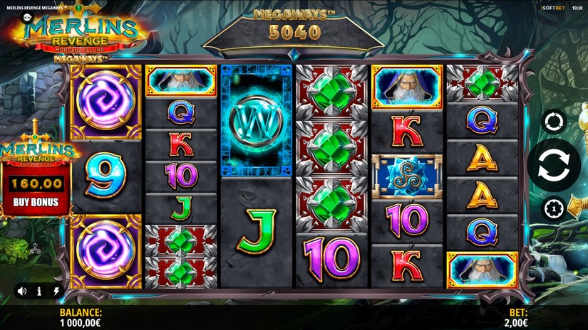 Merlin’s Revenge Megaways slot screen 1