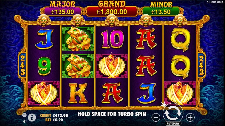5 Lions Gold slot screen 1