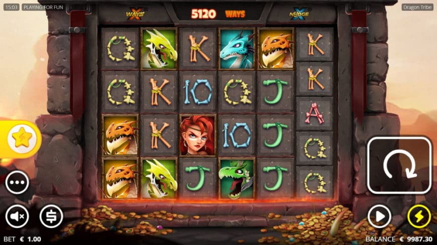 Dragon Tribe slot screen 2