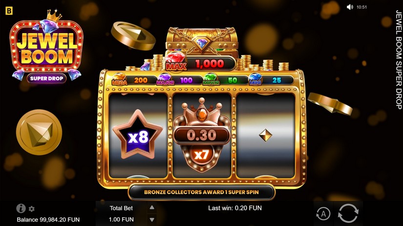 Jewel Boom Super Drop slot screen 4