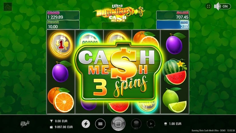 Burning Slots Cash Mesh Ultra slot screen 5