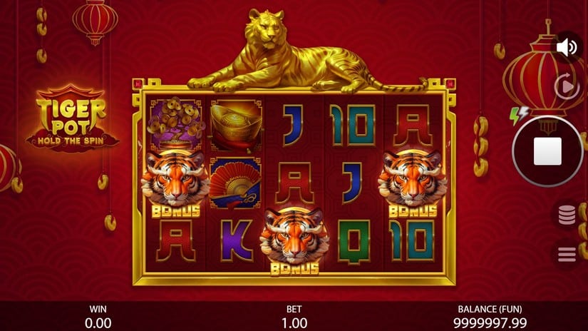 Tiger Pot: Hold The Spin slot screen 2