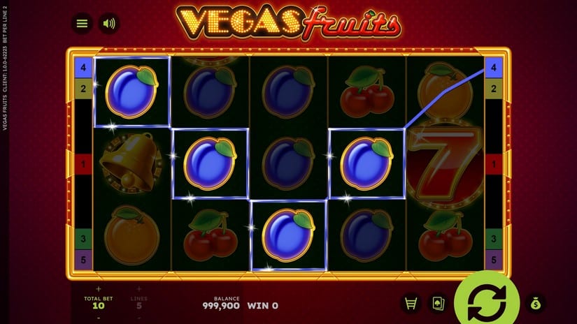 Vegas Fruits slot screen 2