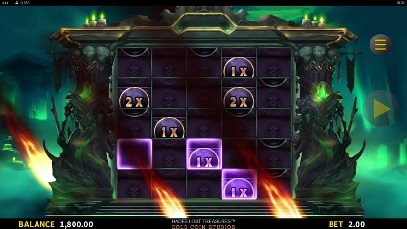 Hades Lost Treasures slot screen 2