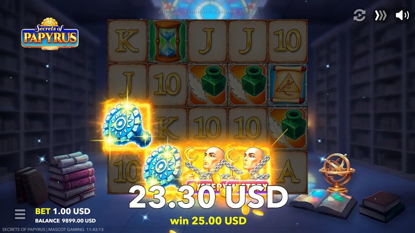 Secrets of Papyrus slot screen 3