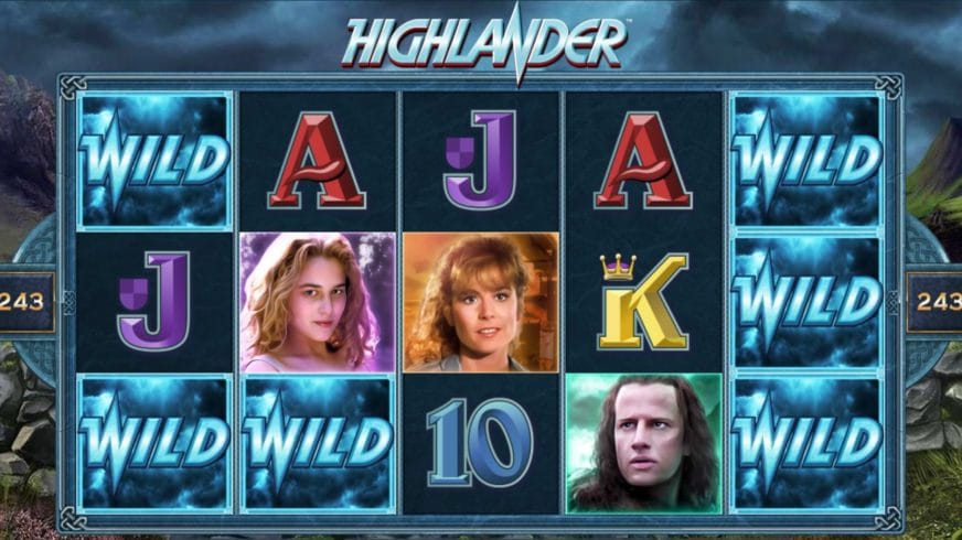 Highlander slot screen 3