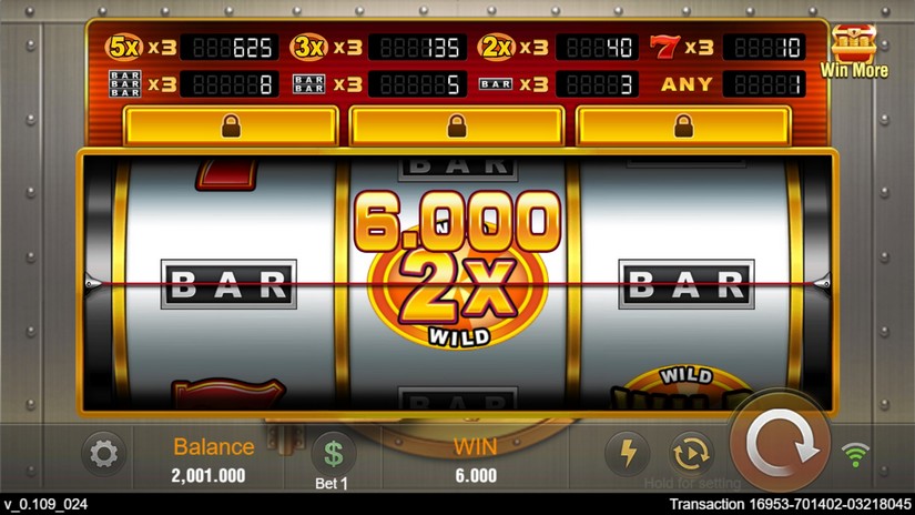 Golden Bank slot screen 2