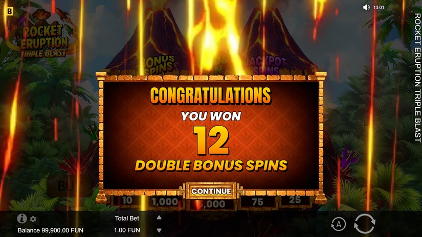 Rocket Eruption: Triple Blast slot screen 2