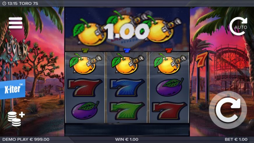 Toro 7s slot screen 2