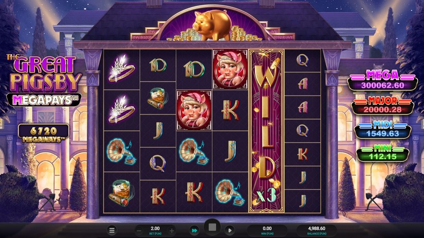The Great Pigsby Megapays slot screen 2