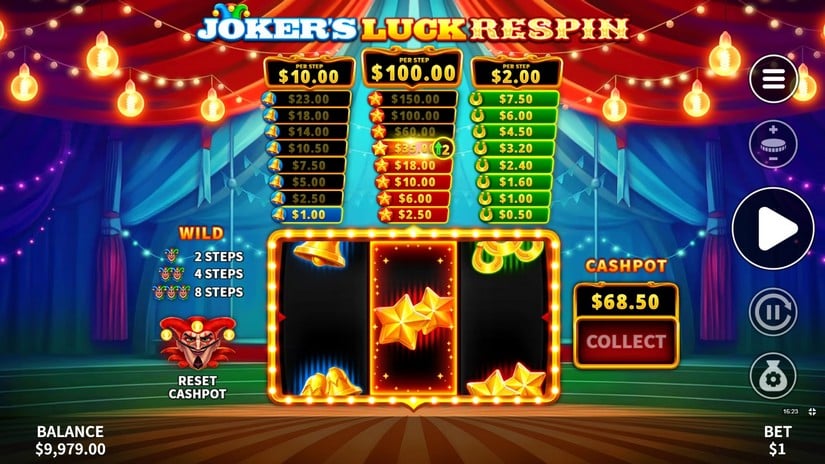 Joker’s Luck Respin slot screen 5