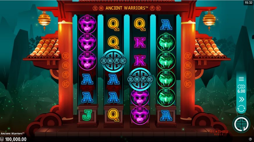 Ancient Warriors slot screen 1