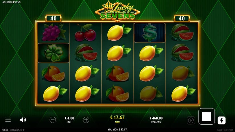 40 Lucky Sevens slot screen 2