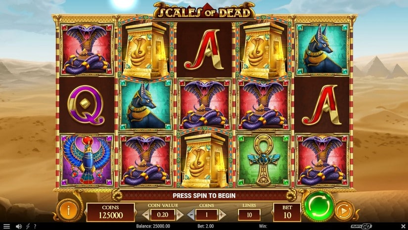 Scales of Dead slot screen 1