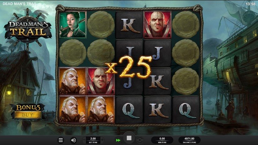 Dead Mans Trail slot screen 3