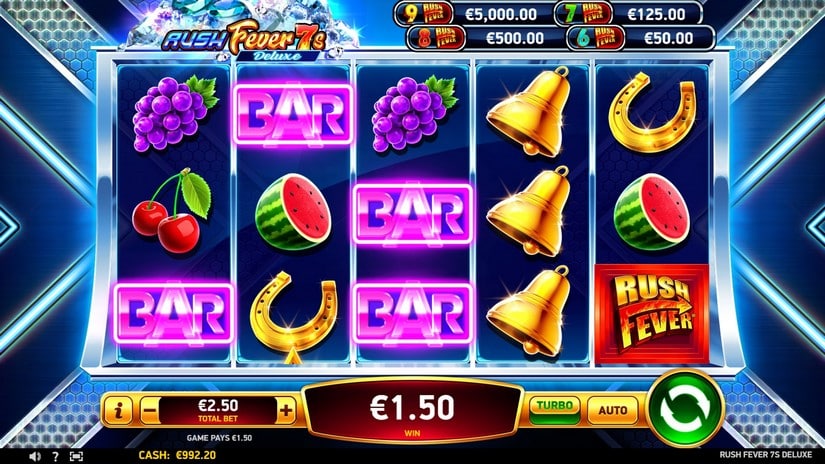 Rush Fever 7s Deluxe slot screen 2