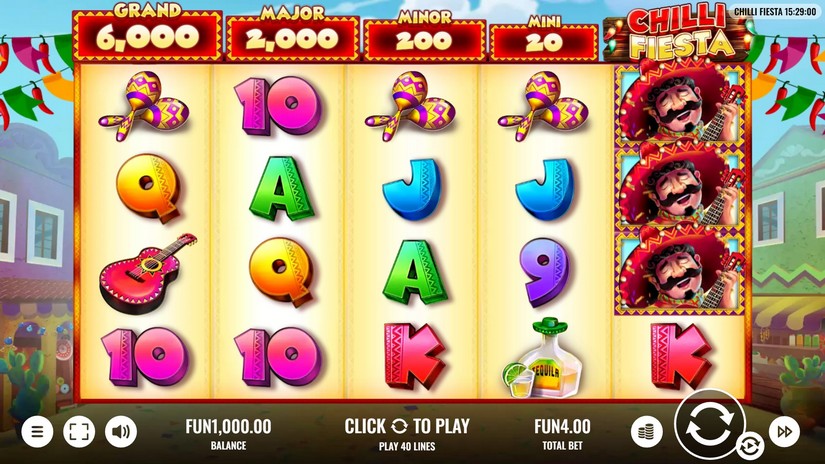 Chilli Fiesta slot screen 1