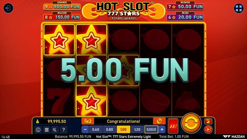 Hot Slot™: 777 Stars Extremely Light slot screen 4
