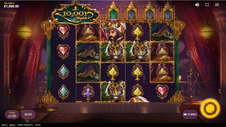 10,001 Nights slot screen 1