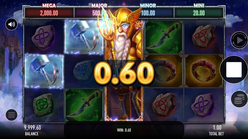 Asgardian God slot screen 2