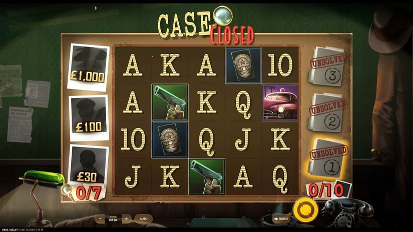 Case Closed slot screen 1