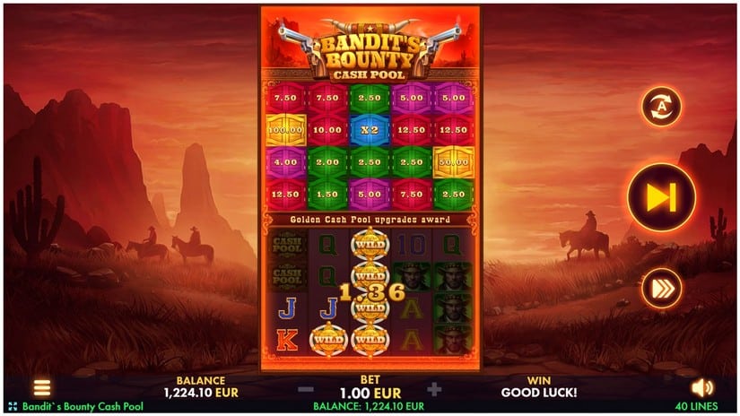 Bandit’s Bounty: Cash Pool slot screen 2