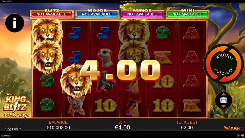 King Blitz slot screen 3