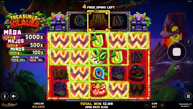 Treasures of Kilauea slot screen 6
