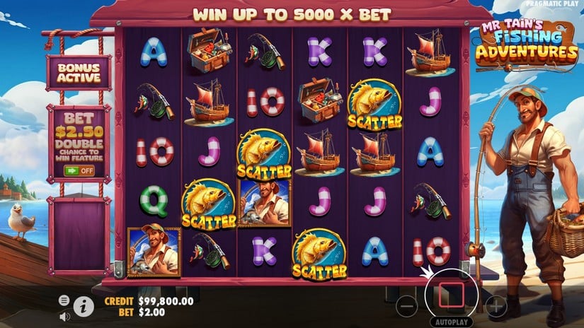 Mr Tain’s Fishing Adventures slot screen 2