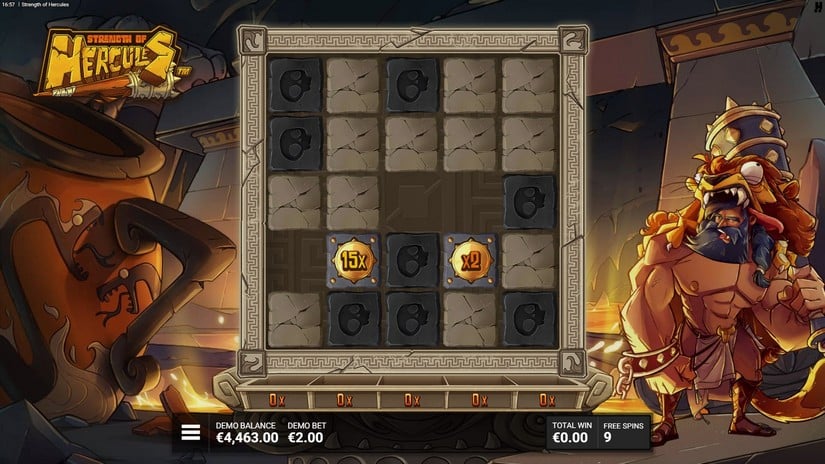 Strength of Hercule slot screen 4