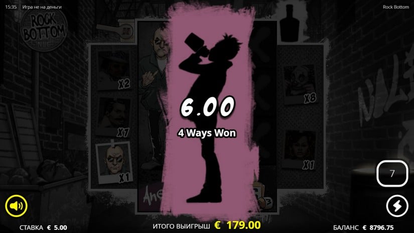 Rock Bottom slot screen 5