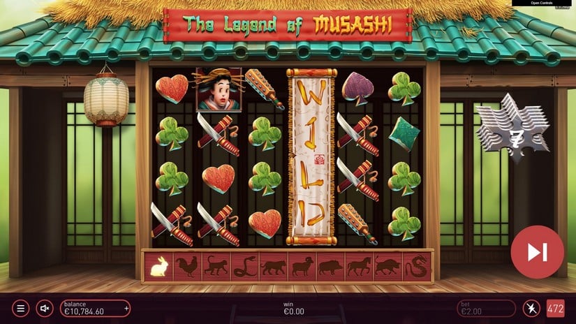 The Legend of Musashi slot screen 4