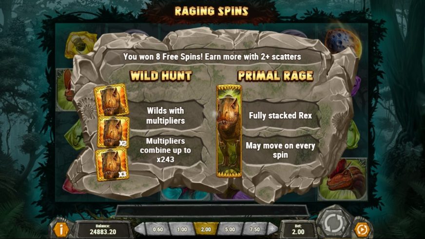 Raging Rex slot screen 5