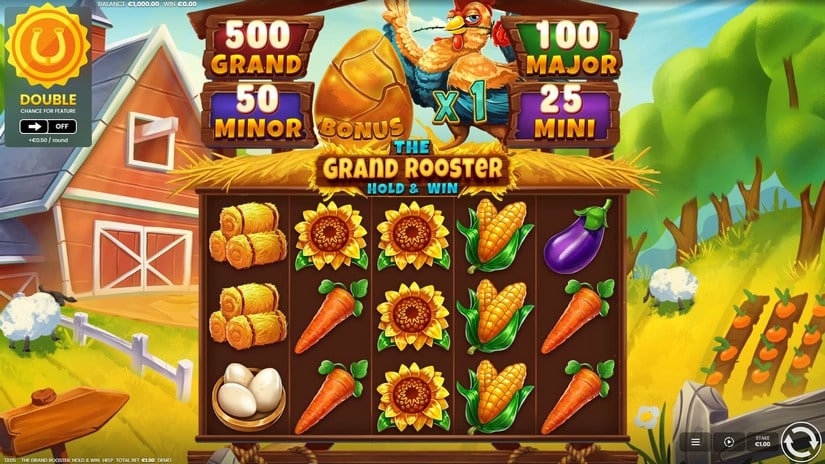 The Grand Rooster: Hold & Win slot screen 1
