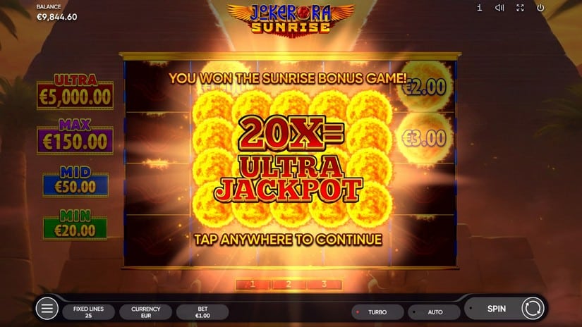 Joker Ra: Sunrise slot screen 4