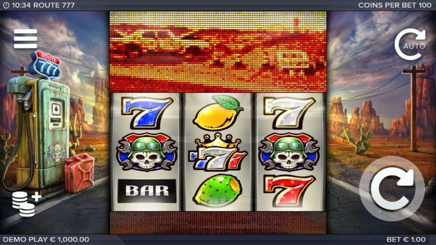 Route 777 slot screen 1