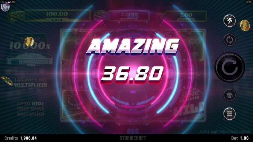 Agent Jane Blonde Max Volume slot screen 3