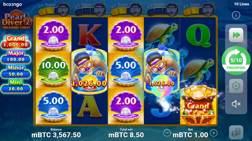Pearl Diver 2: Treasure Chest slot screen 3
