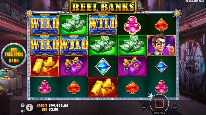 Reel Banks slot screen 2