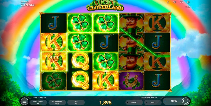Lucky Cloverland slot screen 4
