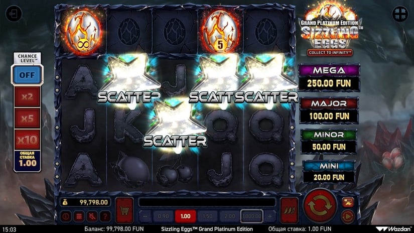 Sizzling Eggs™ Grand Platinum Edition slot screen 2
