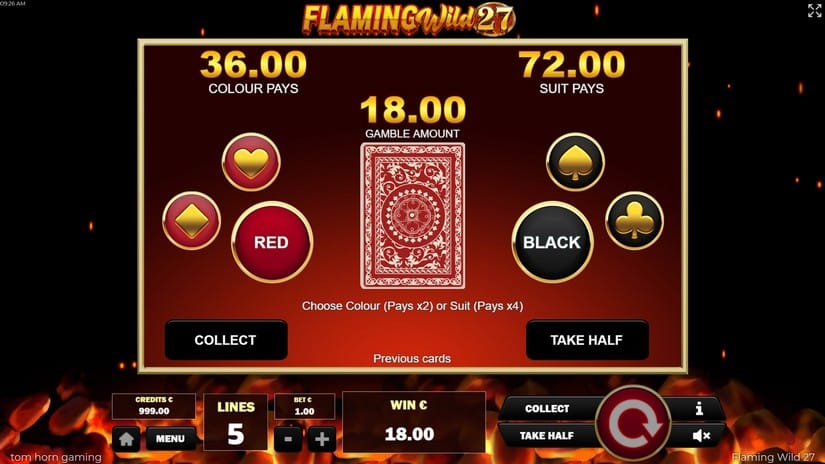 Flaming Wild 27 slot screen 4