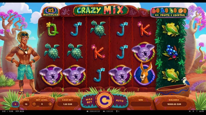 Crazy Mix slot screen 1