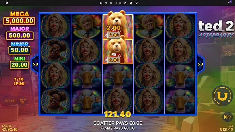 Ted 2 Afterparty slot screen 4