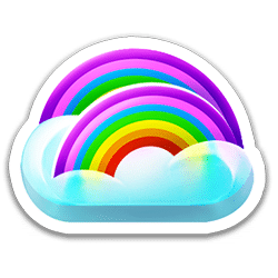 DOUBLE RAINBOW CLOUD