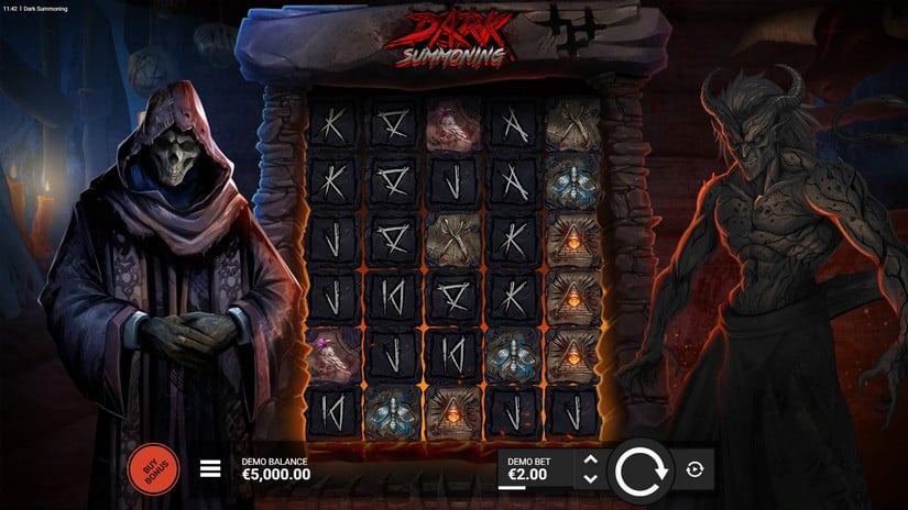 Dark Summoning slot screen 1